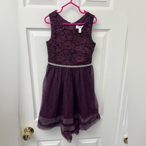 Speechless Kids Deep Purple Lace sparkly Dress